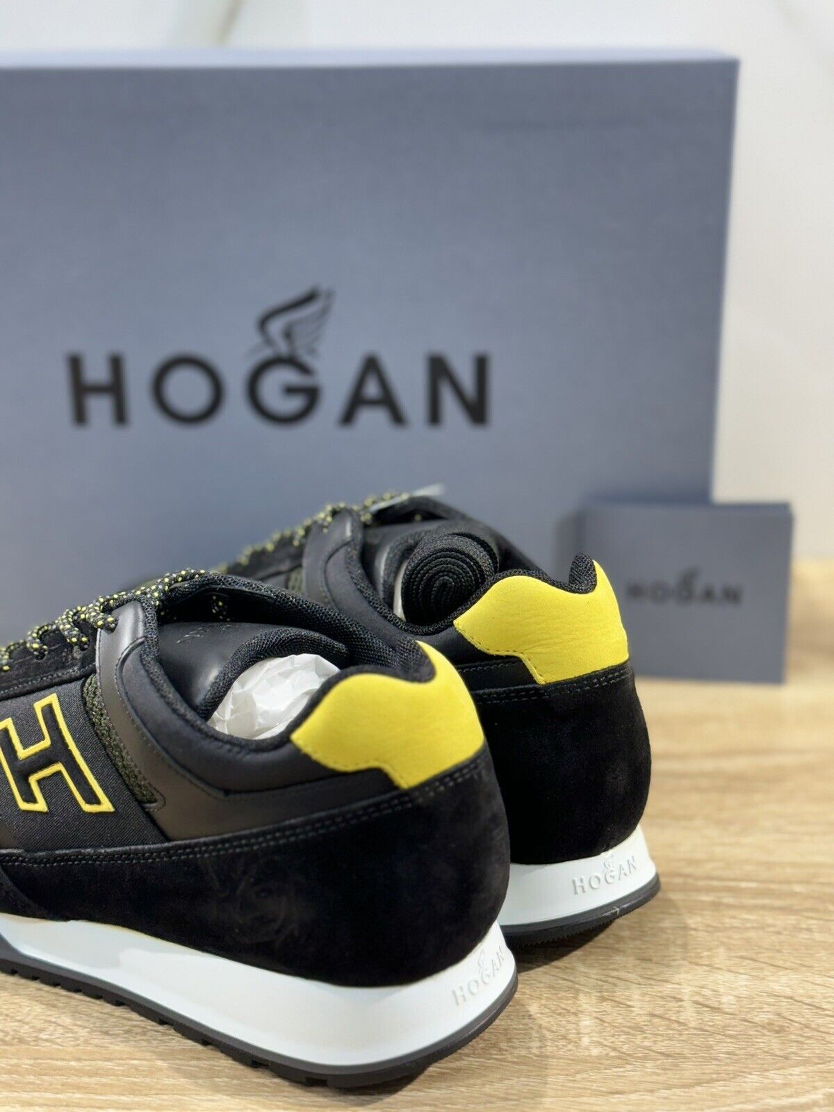 Hogan H321 pelle Nero  luxury hogan men shoes 39