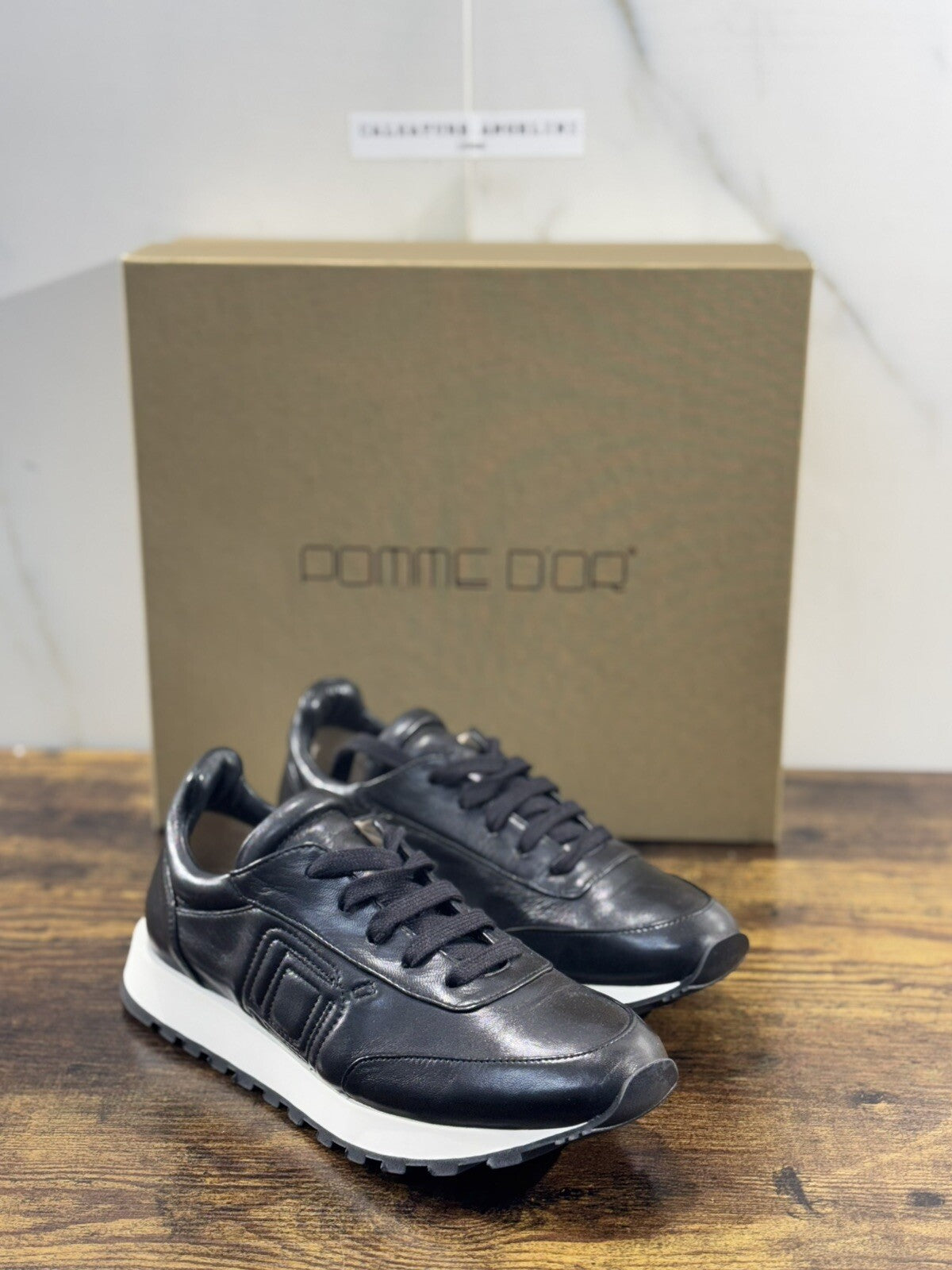 Pomme D’ Or Sneaker Donna Pelle Nero  Super Soft Fondo Vibram 41