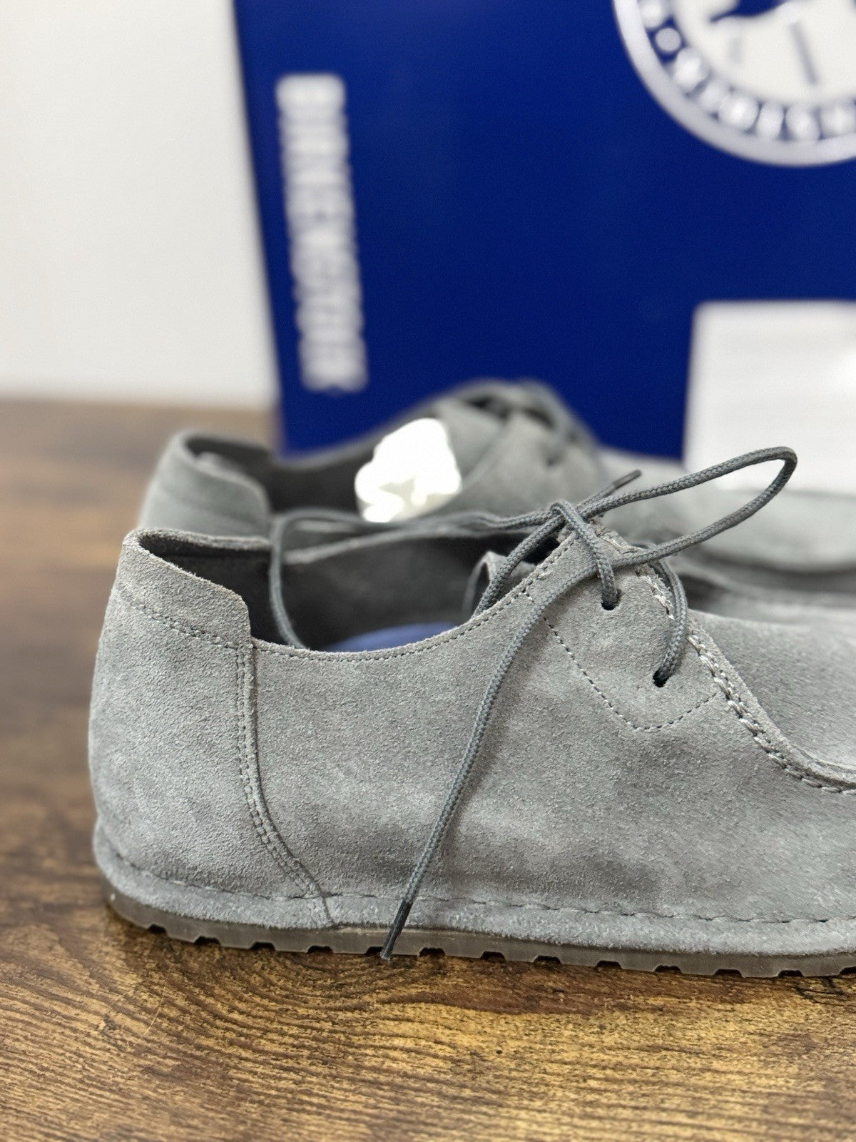 Birkenstock Utti Lace Suede Basalt Grey Scarpa Uomo 44