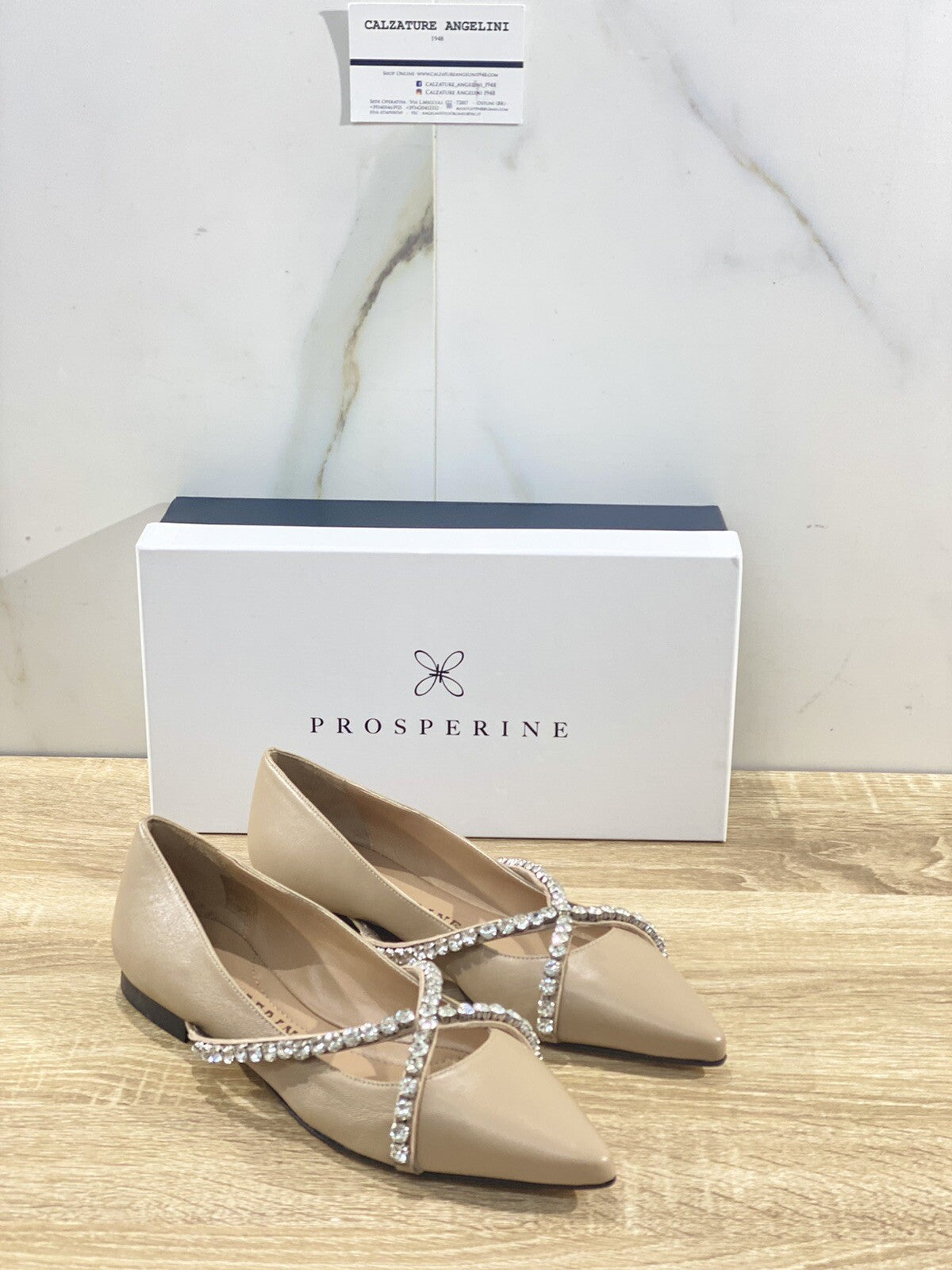 prosperine ballerina donna 8129  in pelle Beige   lavorazione sacchetto 36