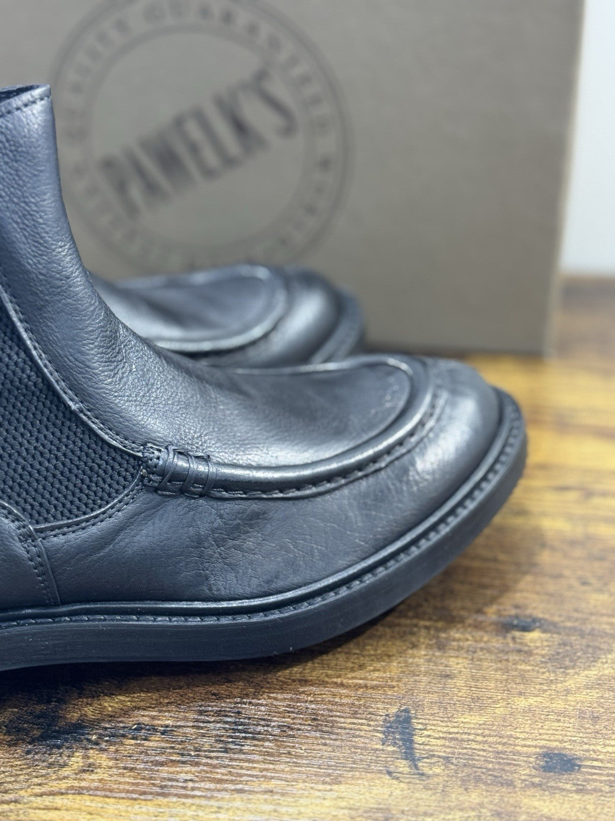 Pawelk’s Chelsea Boot Uomo Pelle Nero  Hand  Made In Italy 41