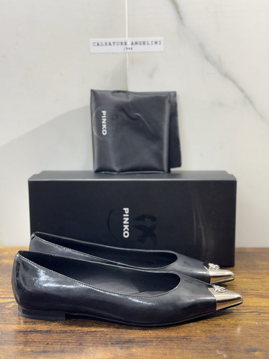 Pinko Ballerina Gianira Pelle Nera  Casual Pinko Donna 37