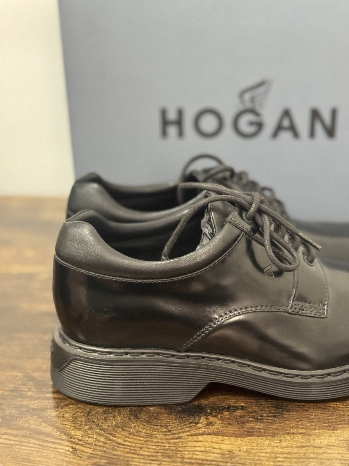 Hogan Derby Pelle Nera  Memory Foam Hogan Business Uomo 39