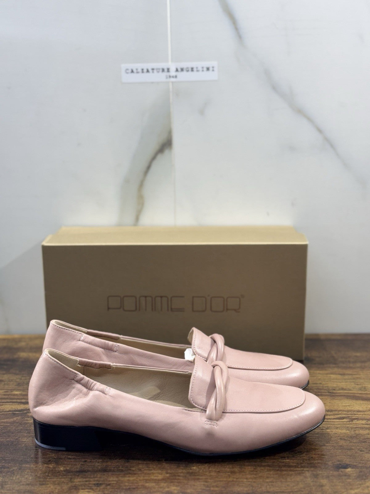 Pomme D’or Mocassino   Pelle New  Nude  Handmade Woman Pomme D’or Donna 40