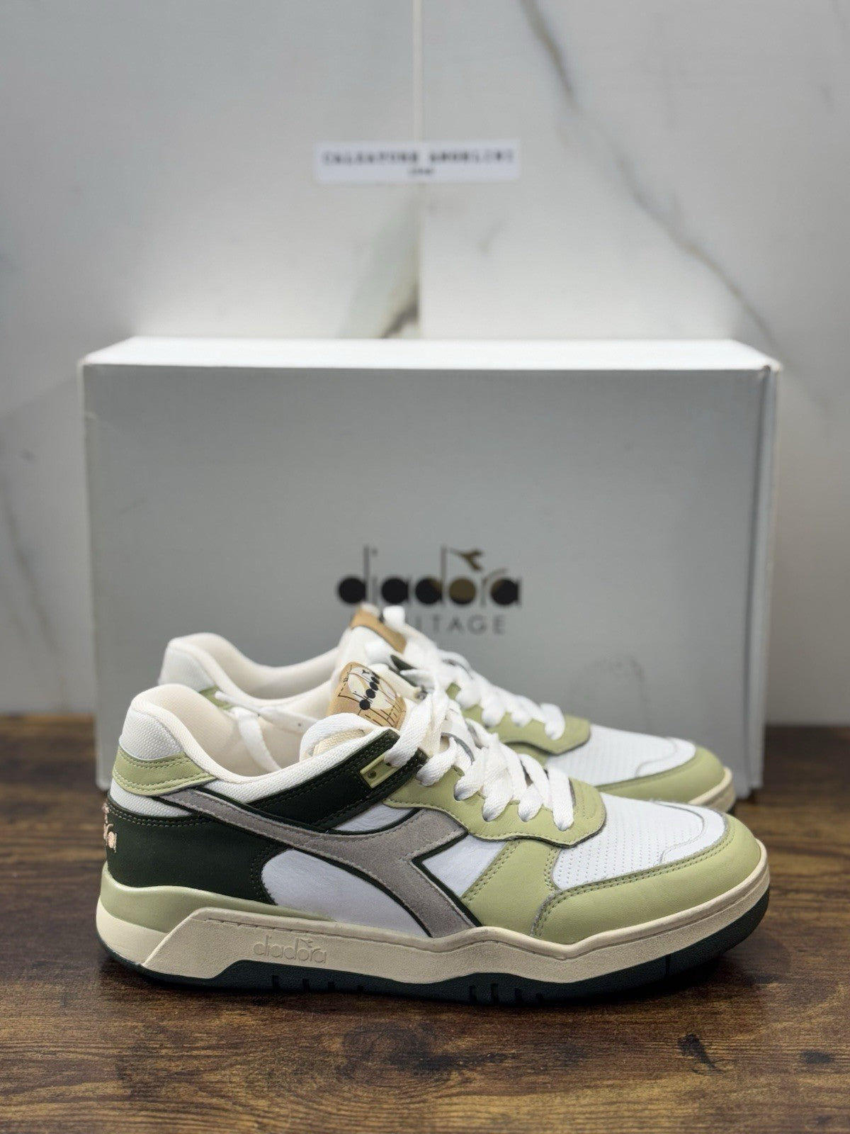 diadora heritage Sneaker B.560 Used Kombo Green  Made In Italy  Uomo 42.5