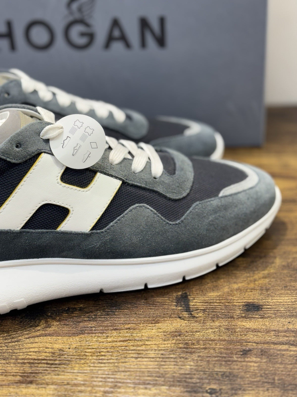 Hogan Interactive 3 Suede Blu Casual Hogan Uomo 44