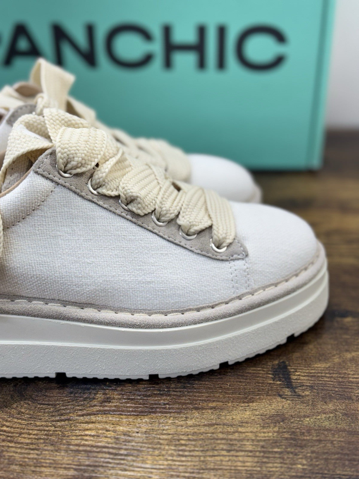 Panchic Sneaker Pelle  Donna Linen Beige    Casual Panchic 41
