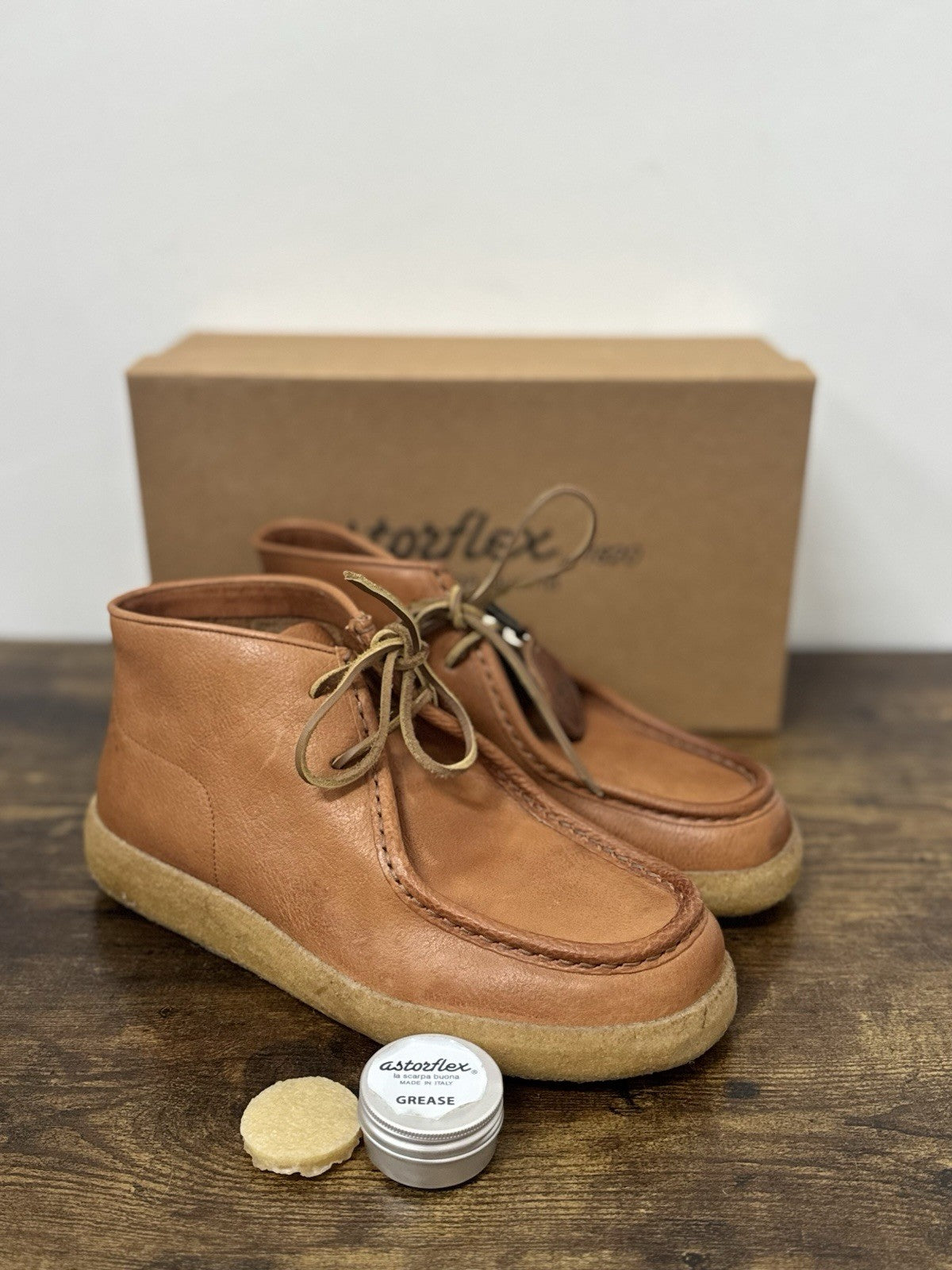 Astorflex Rampiflex Pelle Cuoio Limited Edition Full Made In Italy Uomo 42