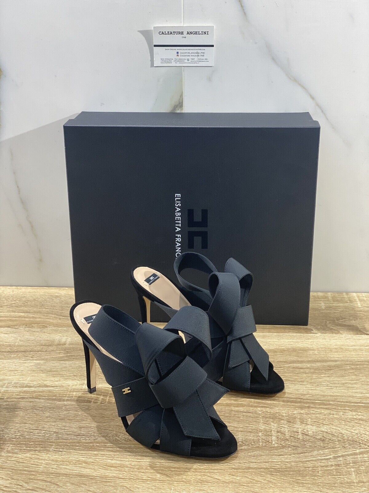 Elisabetta Franchi Sandalo donna nero luxury woman sandal 40