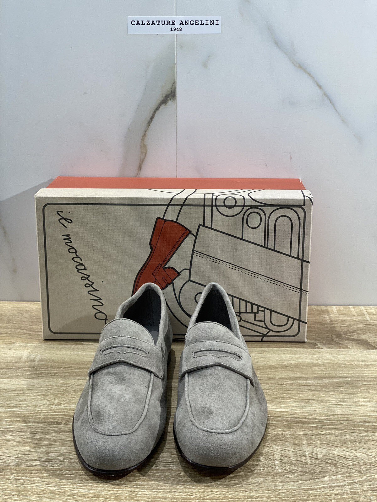 Il Mocassino Scarpa Uomo Modello Tasca In Suede Sand Luxury Men Shoes 41