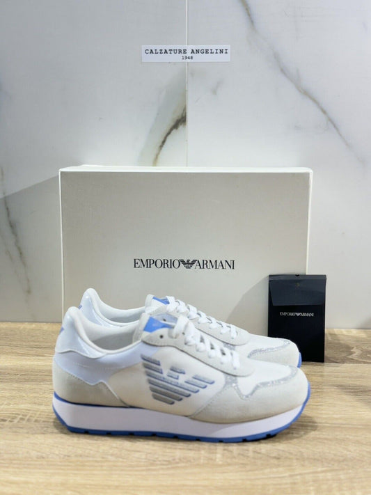 Emporio Armani Sneaker Donna White Pelle  Casual Extra Light Sneaker 37.5