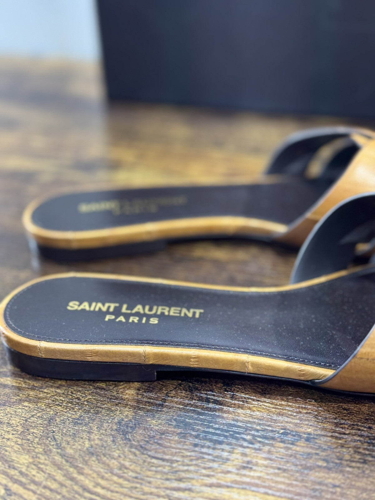 Saint Laurent Tribute Sandal 05 Cuoio   Donna  Luxury Saint Laurent Woman 36.5