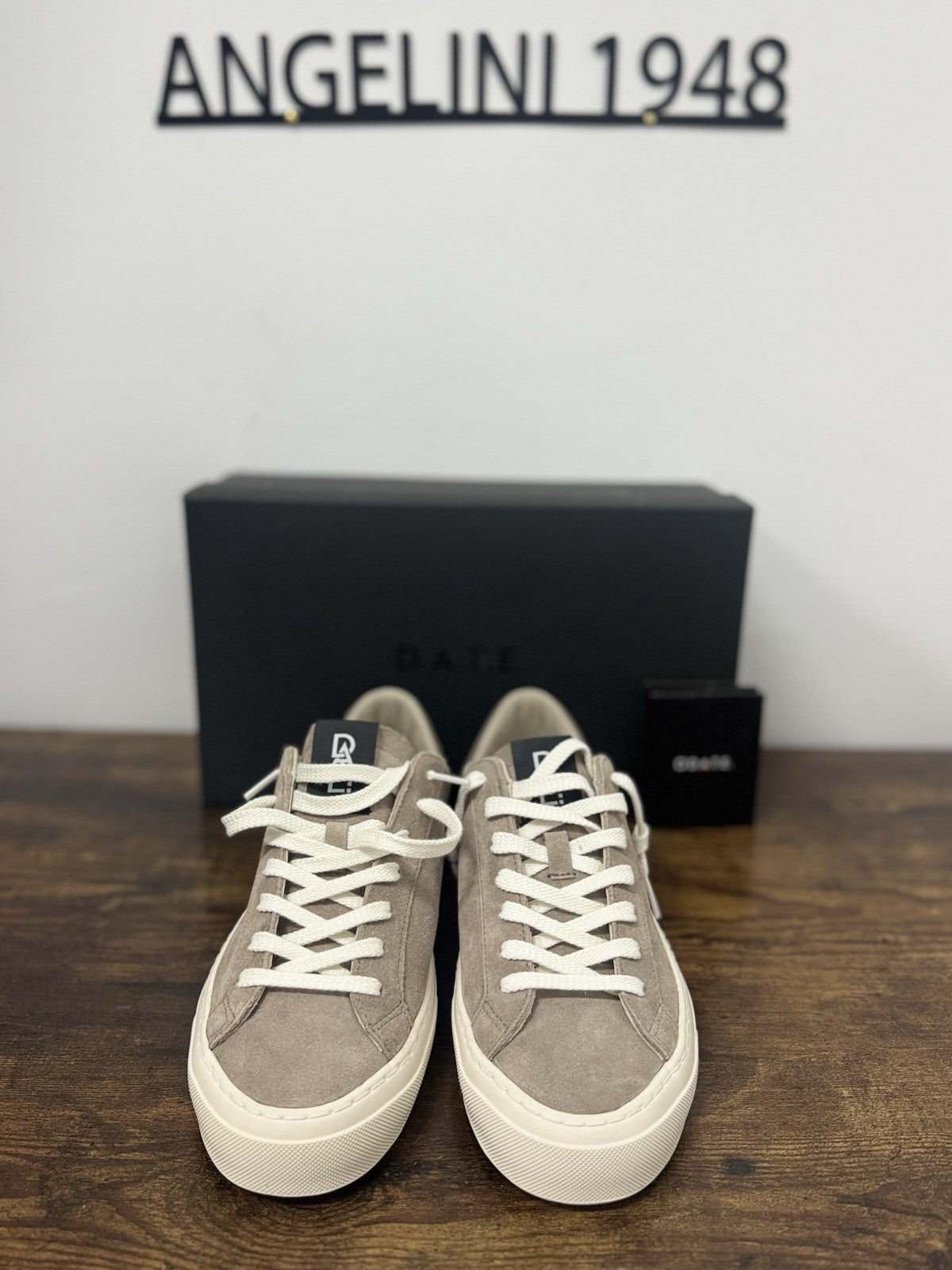 D.a.t.e. Sonica Sneaker Pelle Suede Taupe Casual Uomo 41