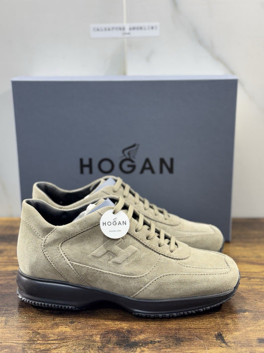 hogan interactive Sneaker Pelle Suede Argilla   Uomo 42.5