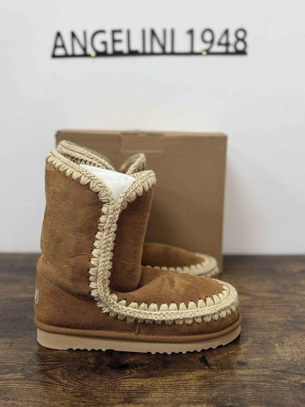 Mou Eskimo 24  Suede Cognac Casual Mou Boot Donna 41