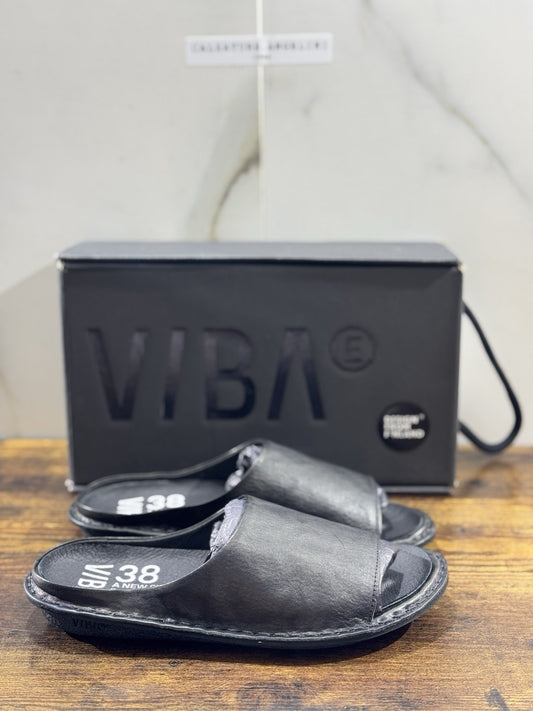 Vibae Saint Tropez Sandalo Pelle Nera  Donna 39