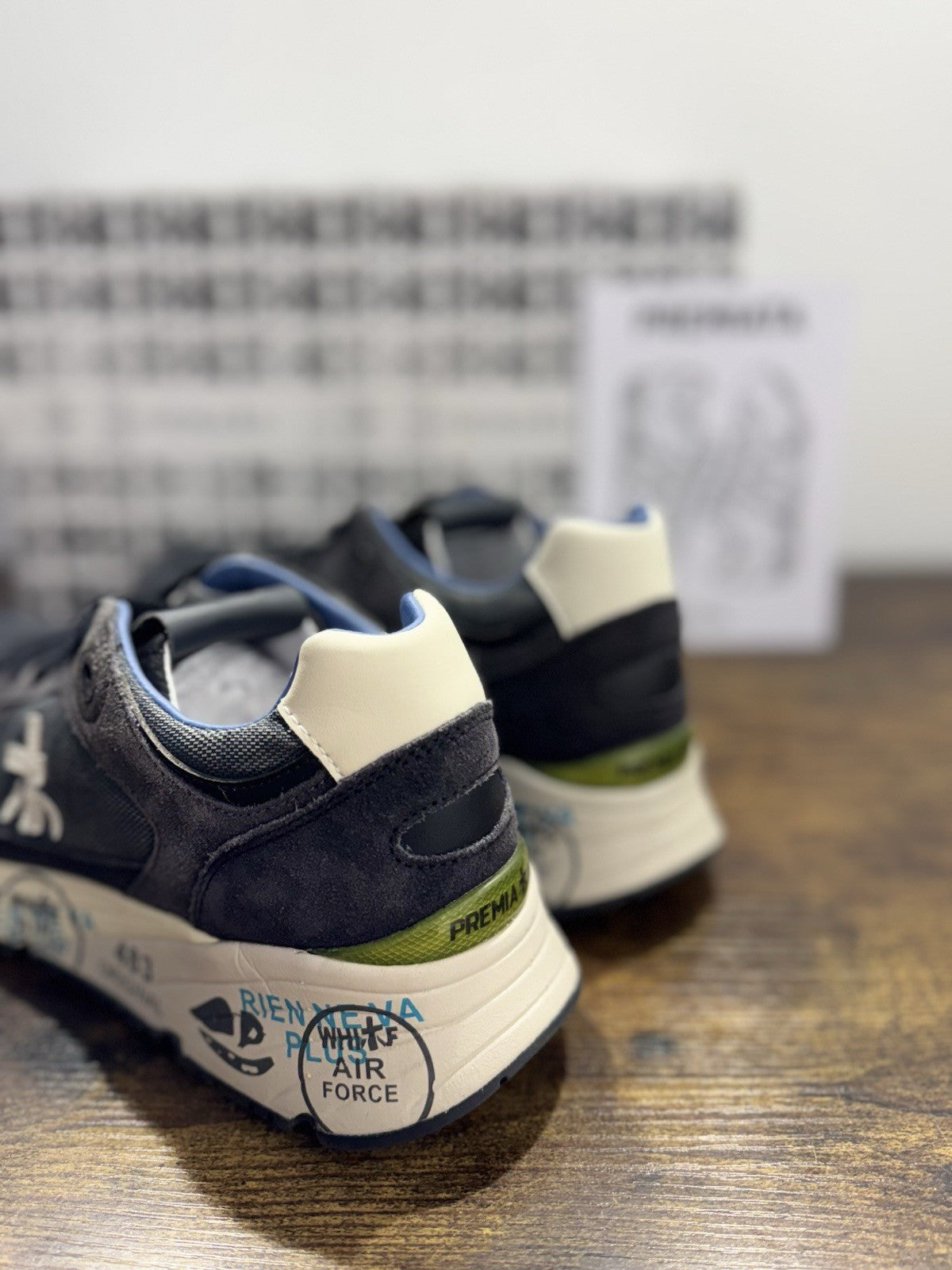 Premiata Mase  Sneaker Suede Avio Casual Premiata Uomo 40
