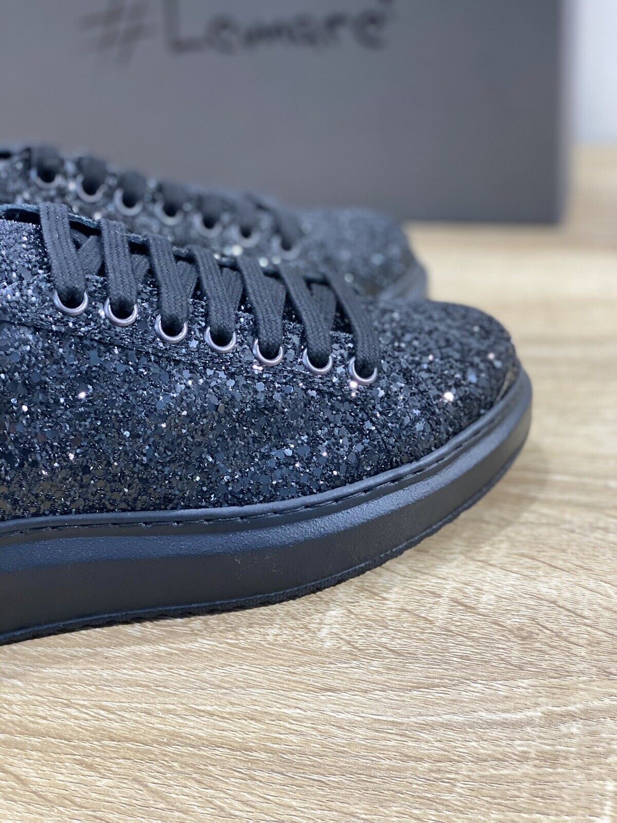 Lemare’ Sneaker donna glitter nero casual shoes Lemare’ donna 40