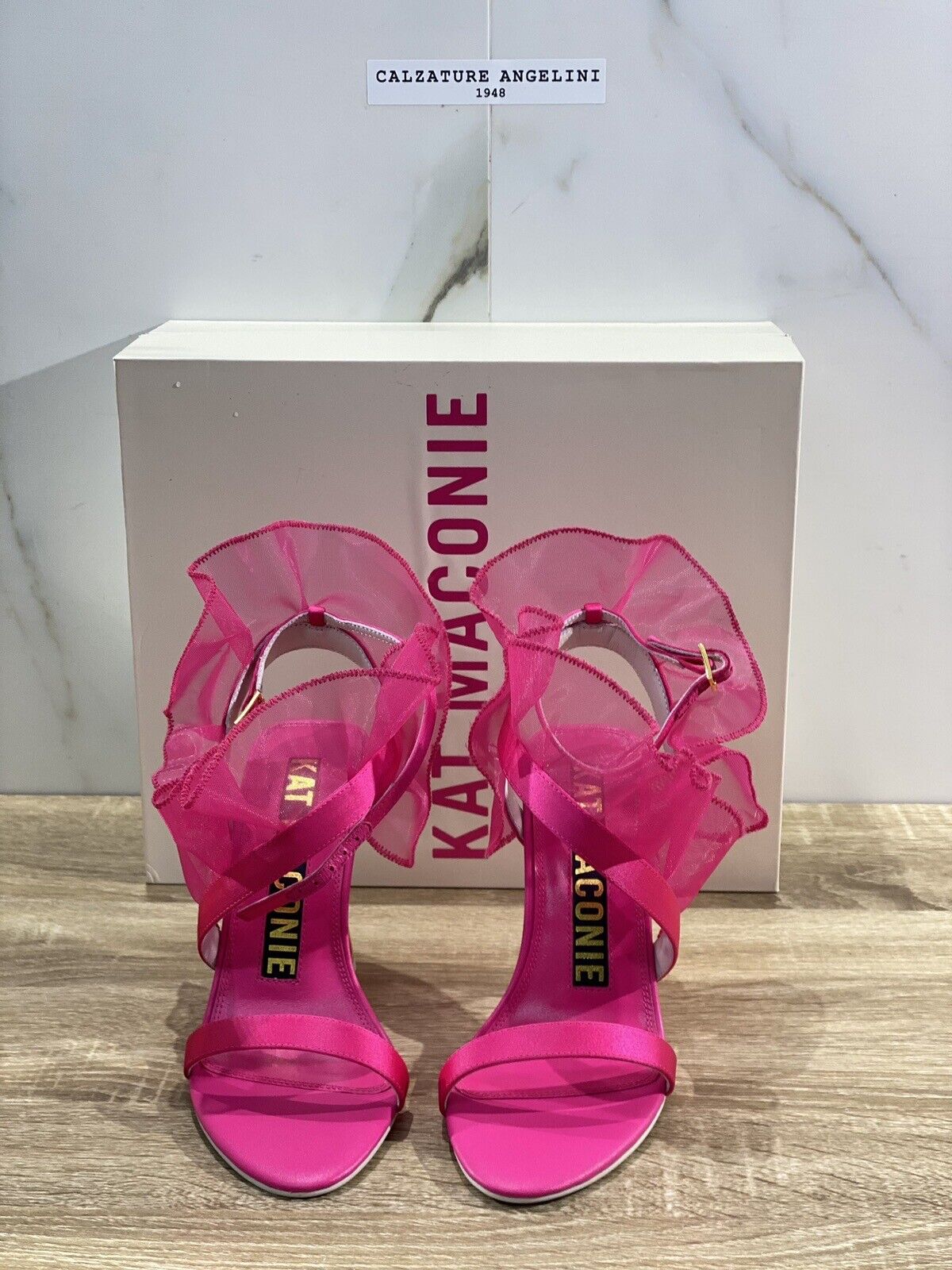 Kat Maconie Sandalo donna Main Amba  Raso Fuxia luxury kat maconie shoes 37