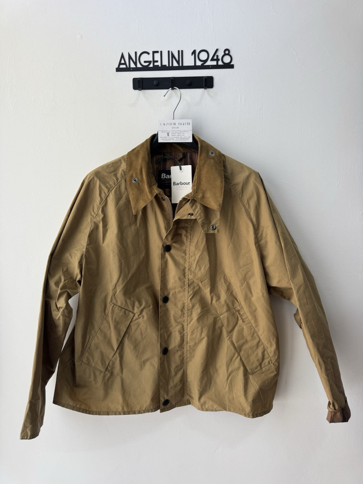 Barbour International Transport Cotton Casual Jacket Golden Khaki    Uomo 36