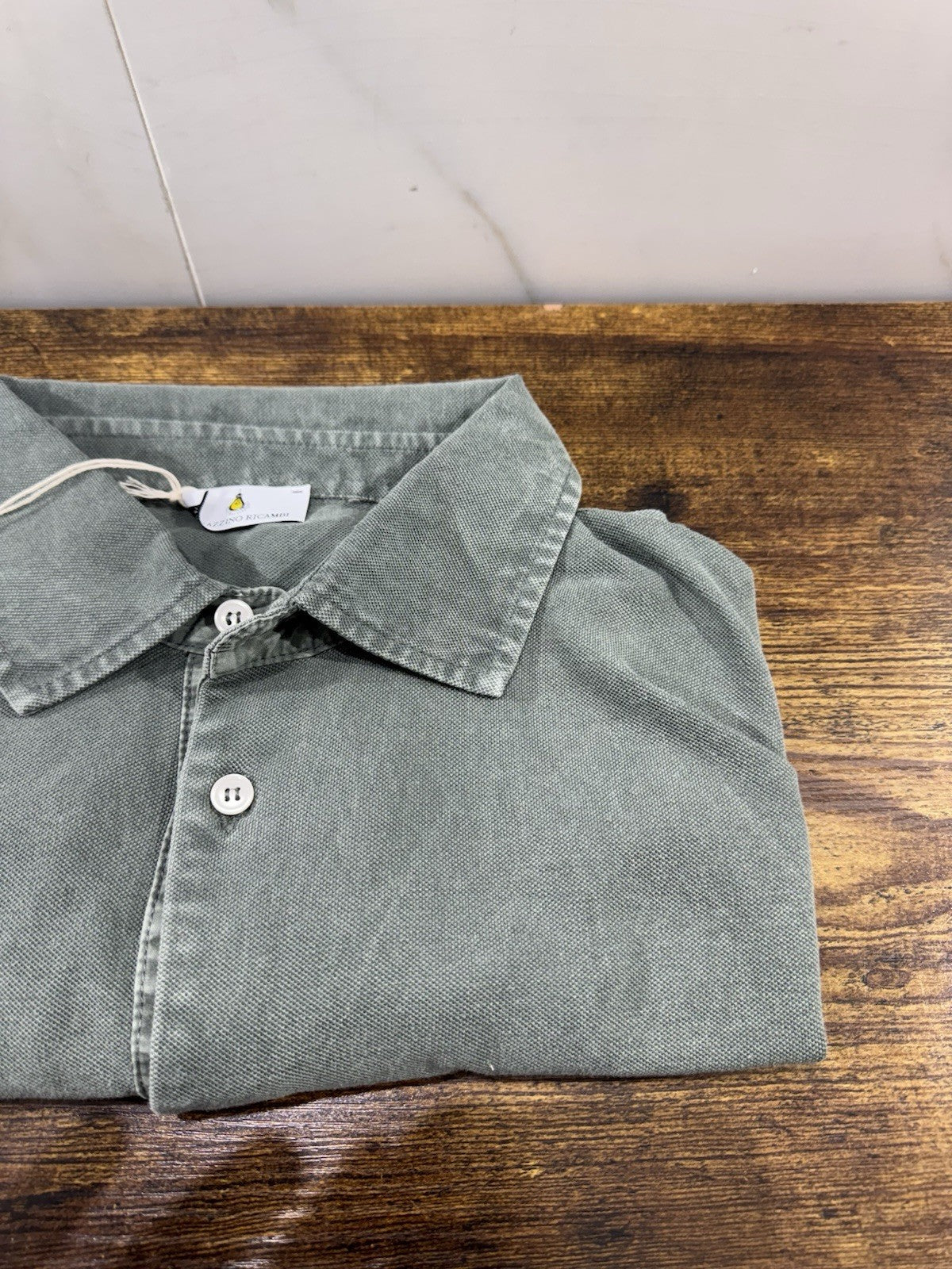 Magazzino Ricambi Polo In Piquet Green Made In Italy Uomo 50