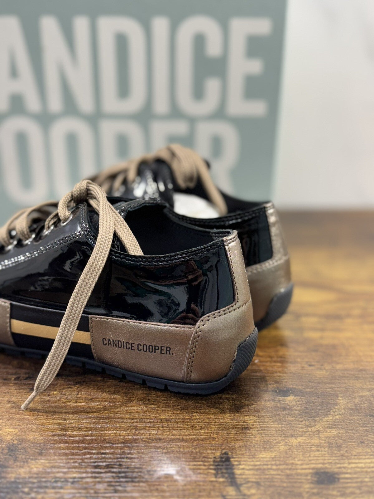 Candide Cooper Sneaker Donna Nero Bronzo  Casual Shoes 37