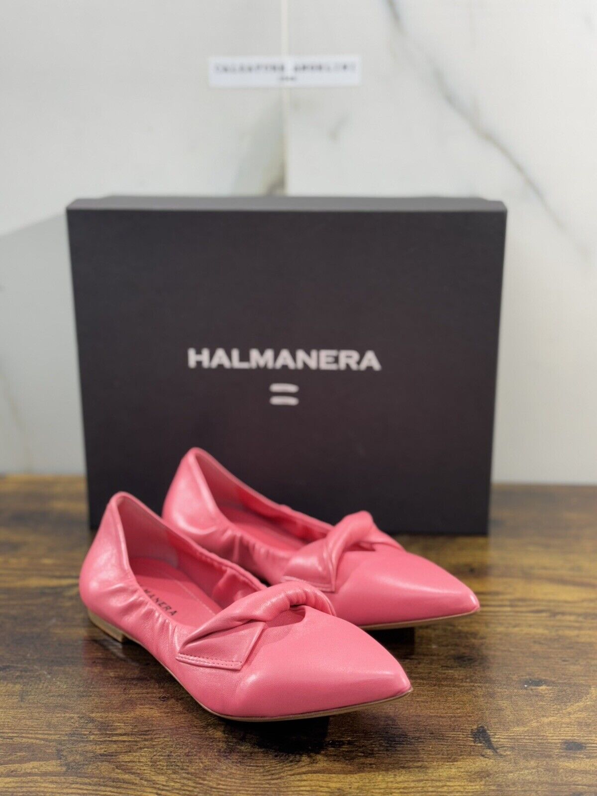 Halmanera Ballerina  Donna Livia       In Pelle Ciclamino Soft  Luxury Shoes 38