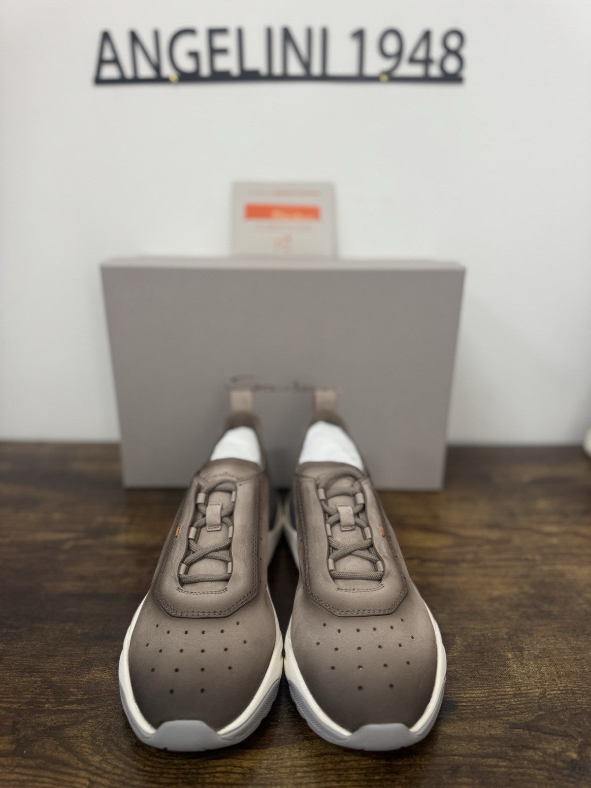 Santoni Innova Sneaker Pelle Nabuk    Casual Luxury Santoni Scarpa Uomo 44