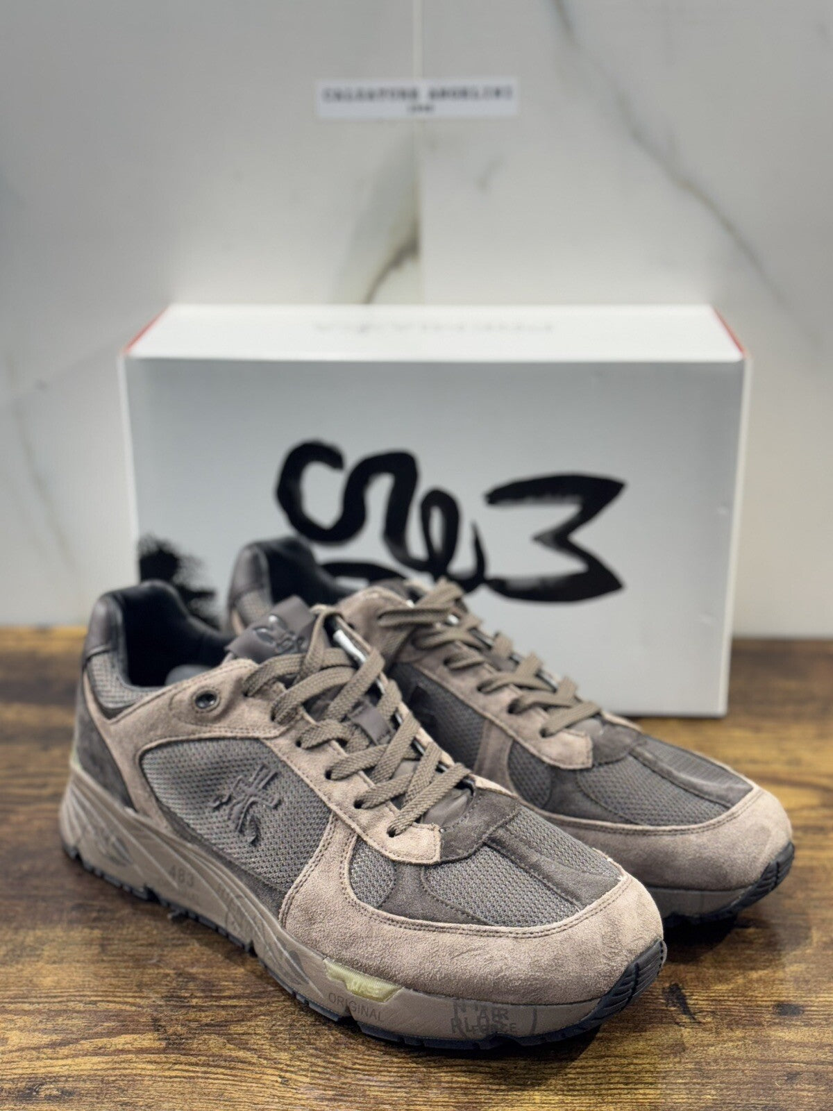 Premiata Mase    Sneaker Uomo Pelle Marrone    Casual Sneaker Premiata Uomo 47