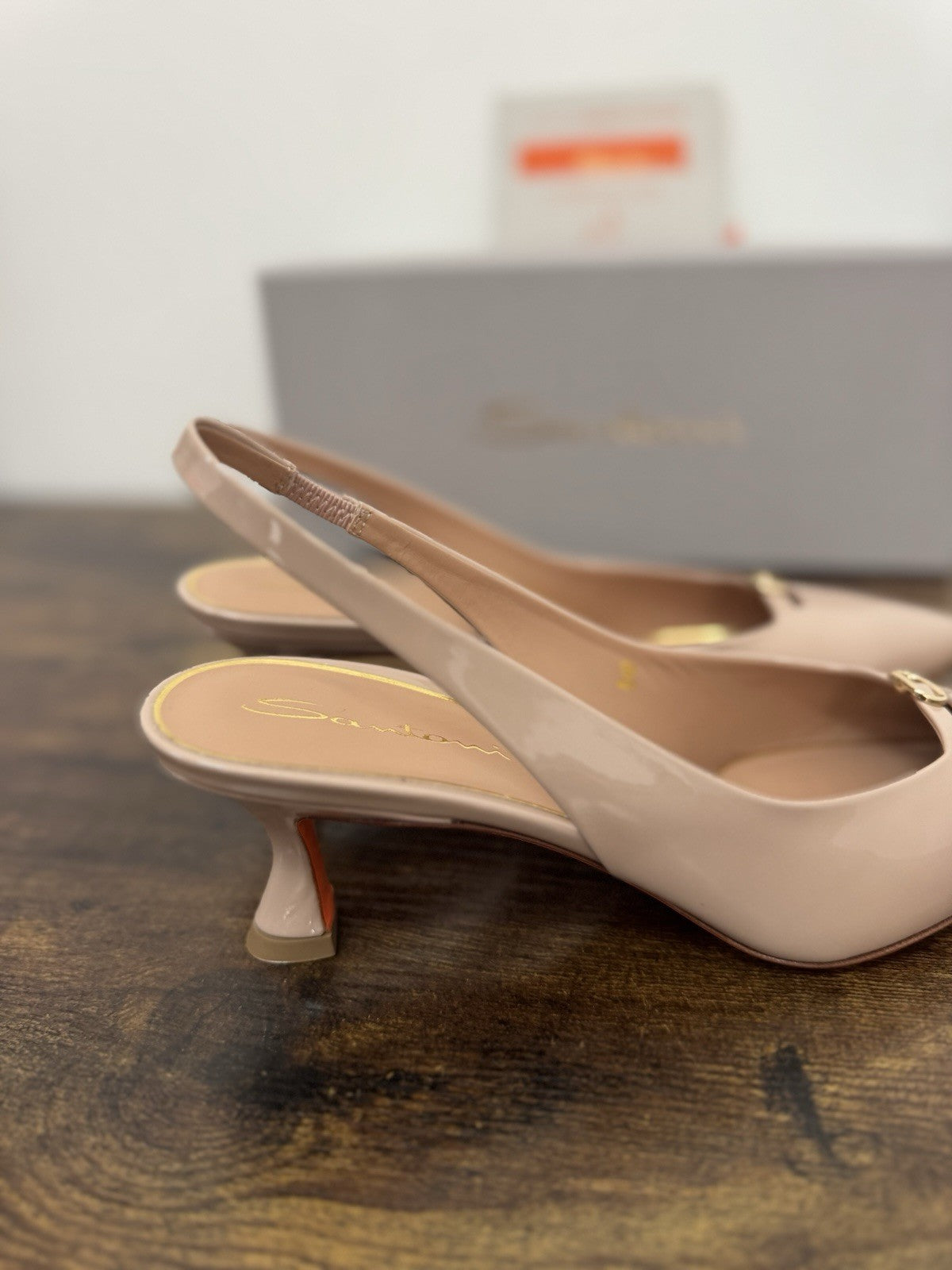 Santoni Sandalo  Sling Back Pelle Pink Luxury Santoni Woman Shoes 38
