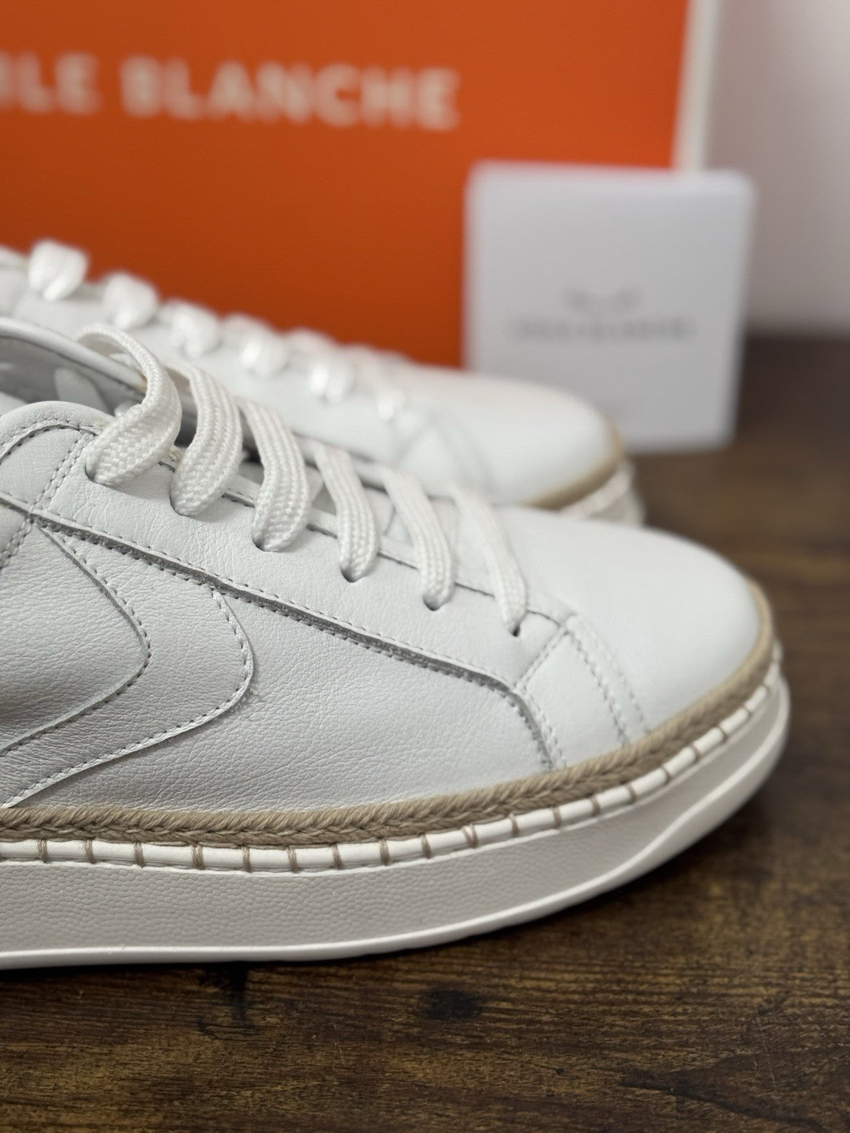 Voile Blanche Sneaker Layton Pelle Bianca Casual Uomo 40