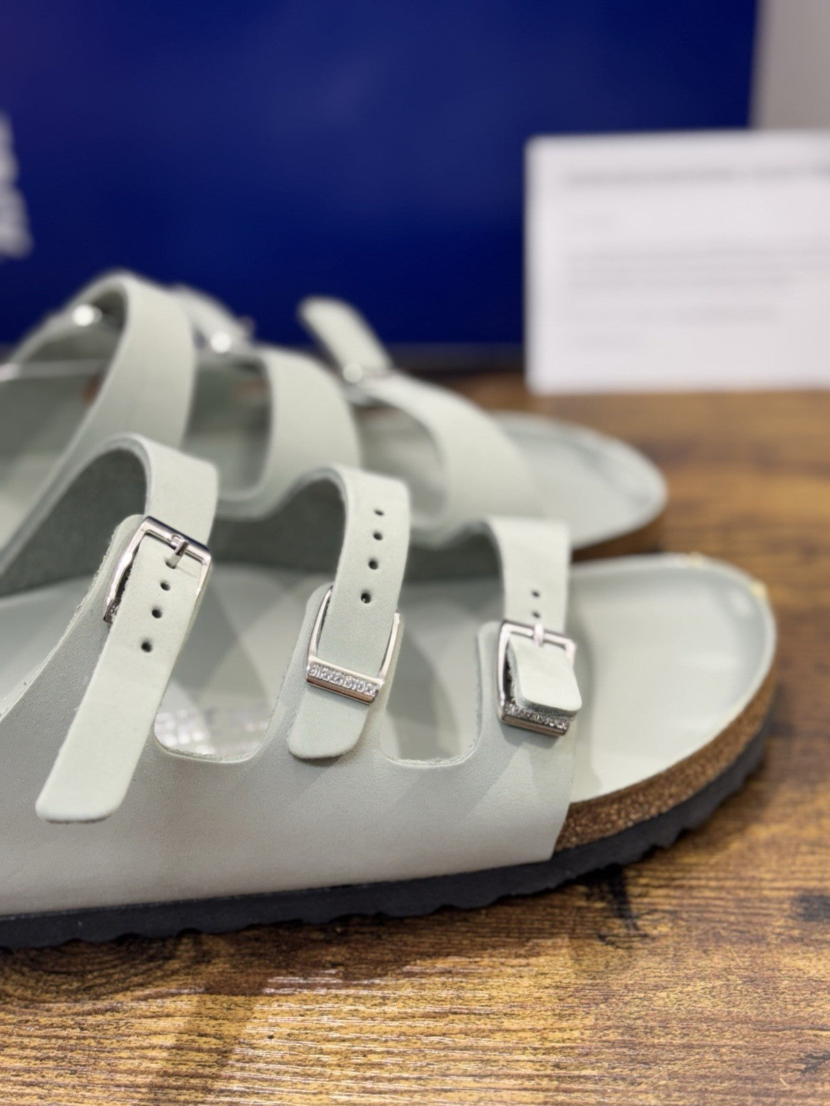 Birkenstock Florida Fresh Ciabatta Pelle Saga Premium Leather Birkenstock 38