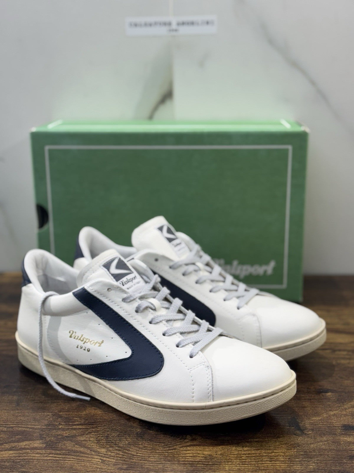 Valsport Tournament    Sneaker Pelle Bianca Blu   Casual  Uomo 44