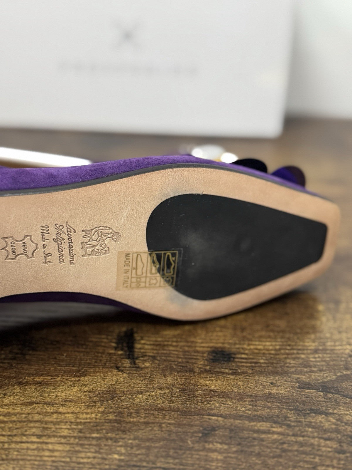 Prosperine Ballerina  Suede Viola Flat  Scarpa Donna 37