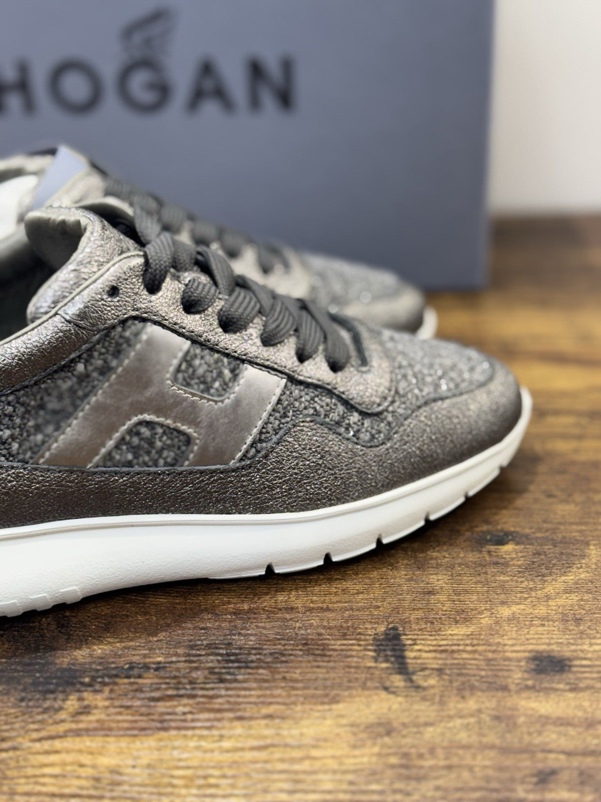 Hogan Interactive 3 Sneaker Pelle Grigia   Casual Hogan Donna 36