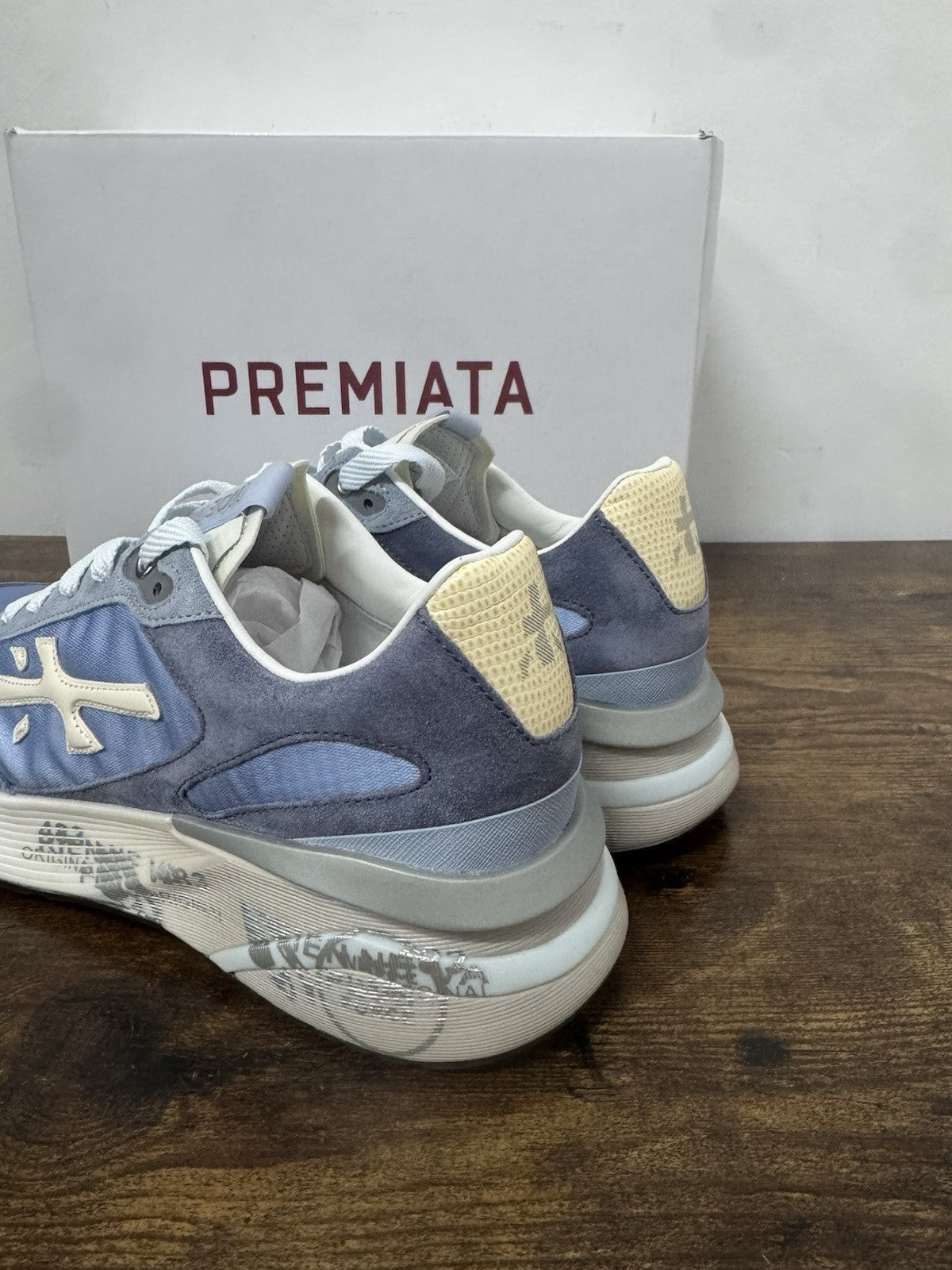 Premiata Moerun Sneaker Suede Celeste  Casual Donna 38