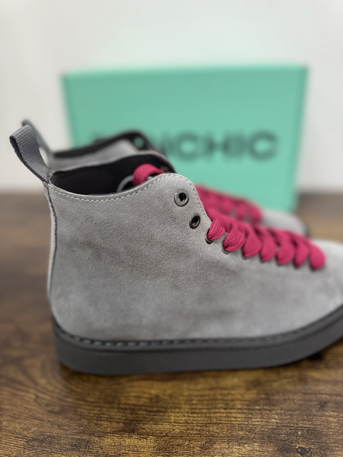 Panchic Ankle Boot Suede Grey Casual Sneaker Donna 38