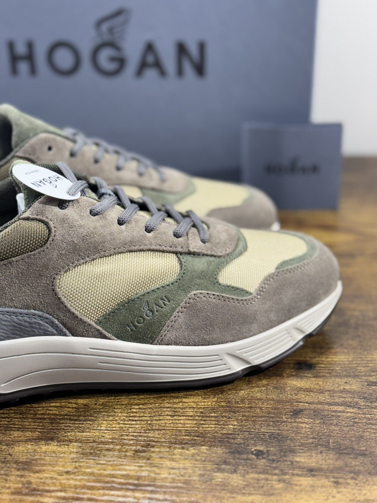 Hogan Hyper light  sneaker Pelle Verdone memory foam Luxury Hogan Men Shoes 40