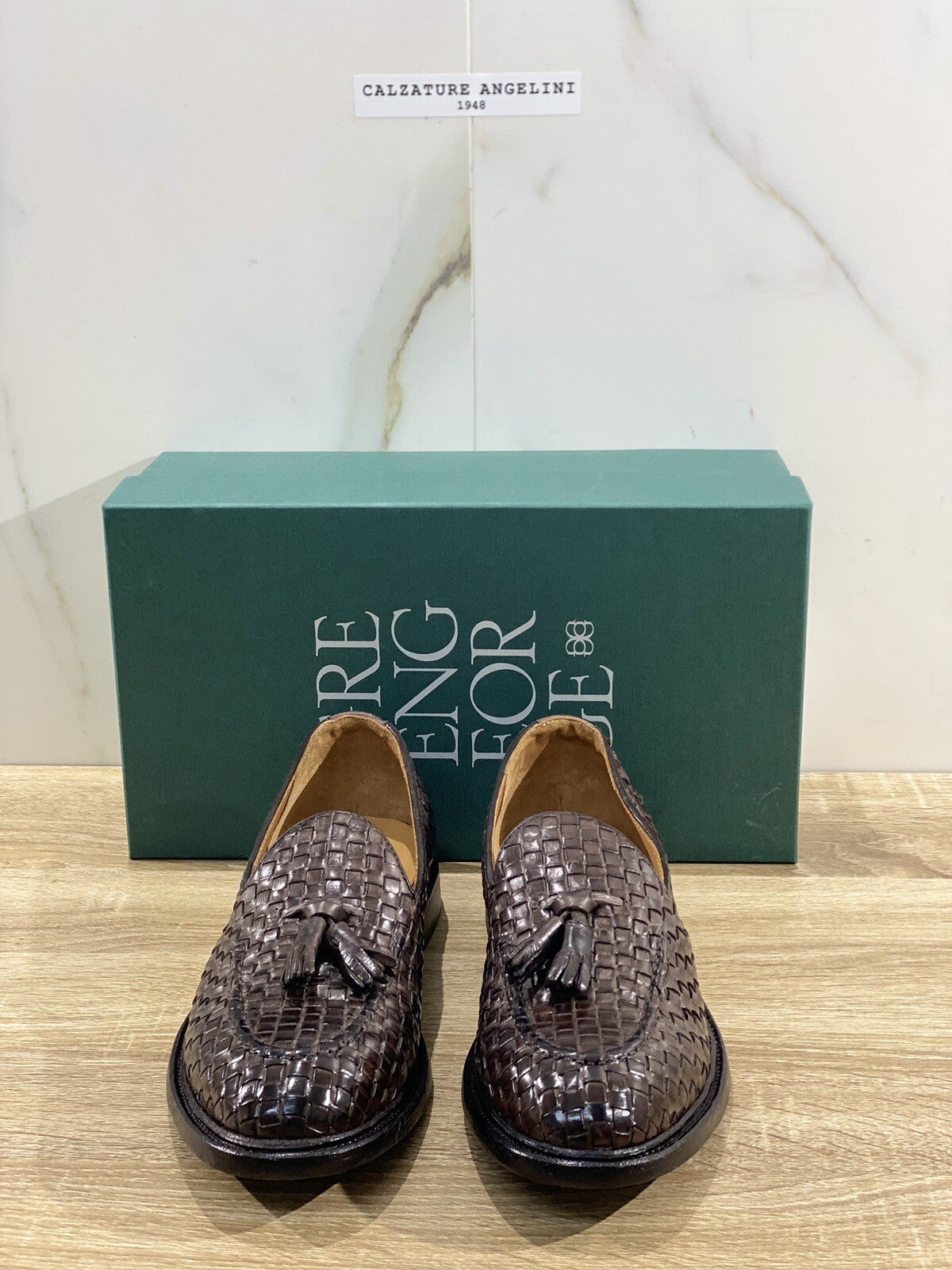Green George Mocassino Uomo Intrecciato Nappine Luxury 43.5