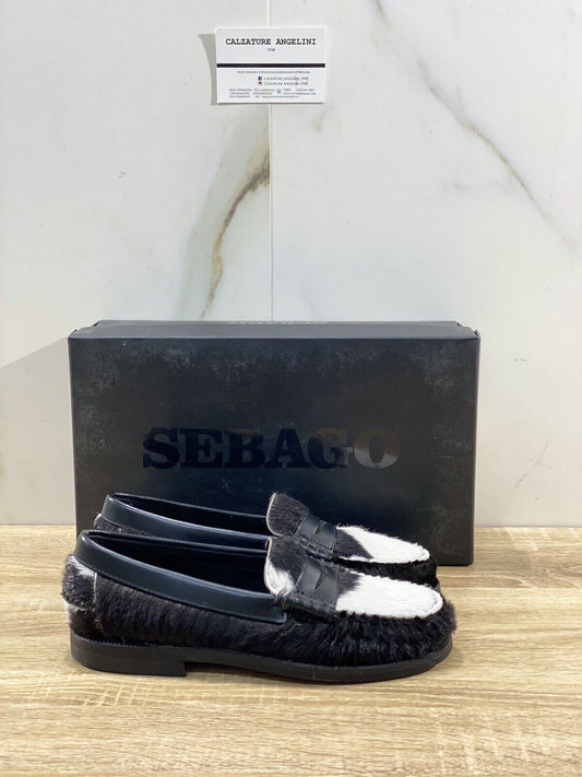 Sebago Mocassino Donna Dan Cow W Nero Pelle Casual Sebago Woman 35.5