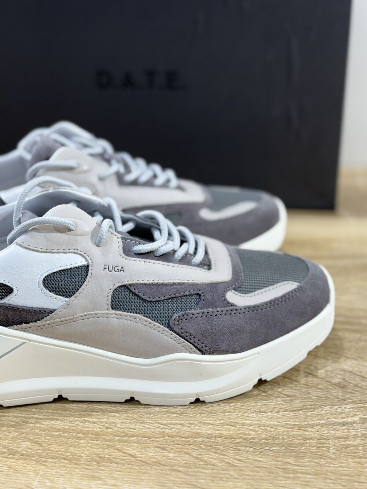 D.A.T.E Fuga Dragon Gray  Uomo  sneaker Suede   Casual Shoes 41