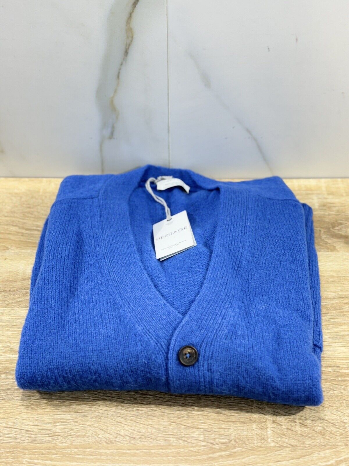 Heritage Maglia Uomo Rombi Cardigan  Blu Royal Heritage Uomo 50