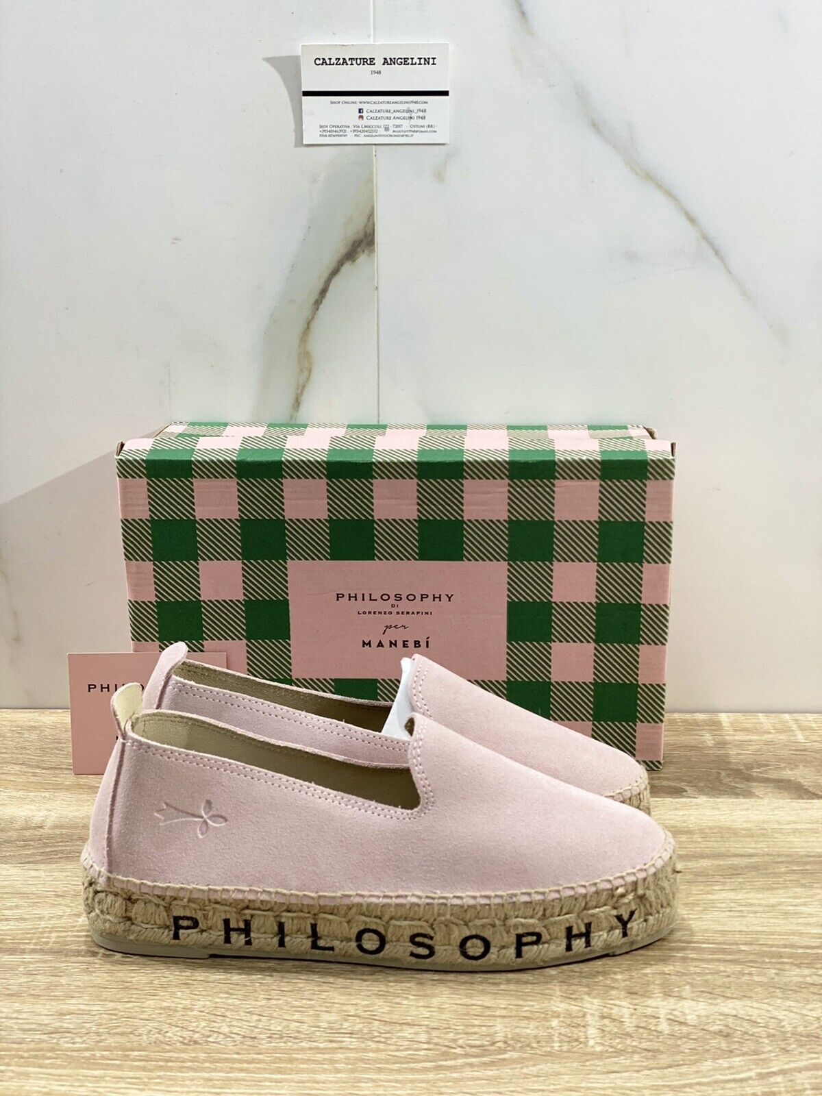 Manebi’ Espadrillas donna limited edition philosophy suede Rosa 40