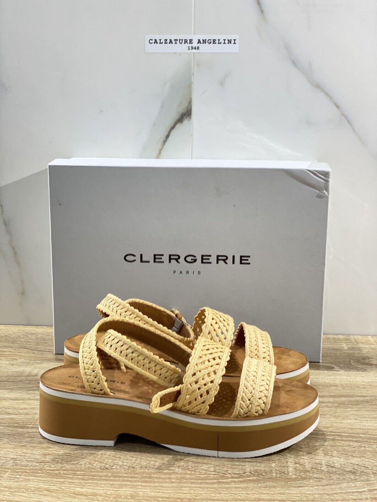 Clergerie Sandalo Donna Flossie   Raffia Naturale Luxury Clergerie Sandal 37