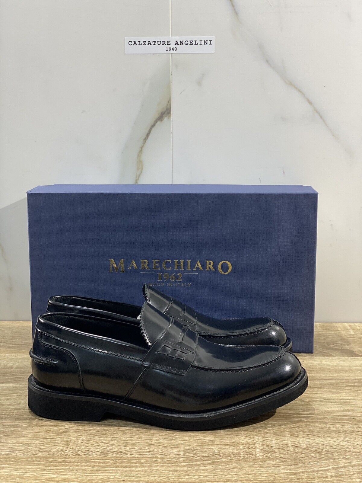 Marechiaro 1962 Mocassino Uomo Pelle Nero Fully Made In Italy Extra Light 45