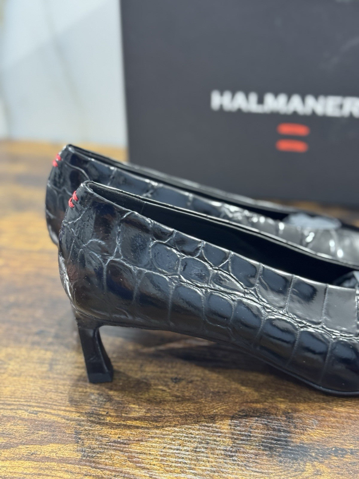 HALMANERA Décolleté  Pelle Nero  Luxury Made In Italy Donna 41