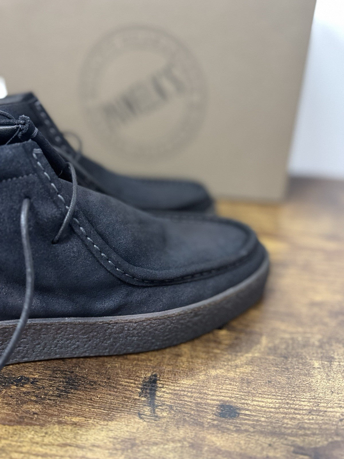 Pawelk’s Polacchino  Suede Nero   Casual Boot Uomo 39