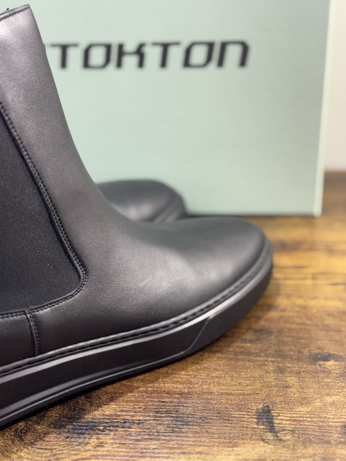Stokton Chelsea Boot Extra Light  Pelle Nero    100% Made In Italy Uomo 42