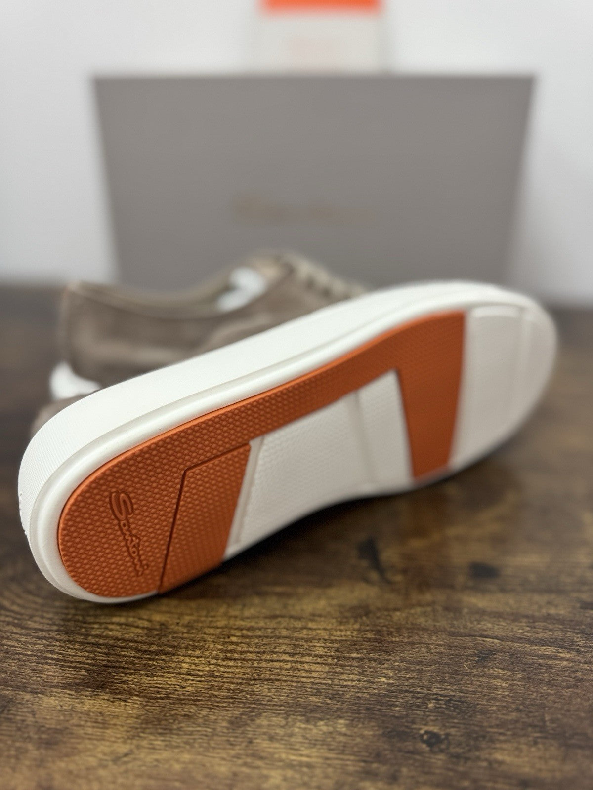 Santoni Sneaker Icon Pelle Beige   Casual Scarpa Santoni 37