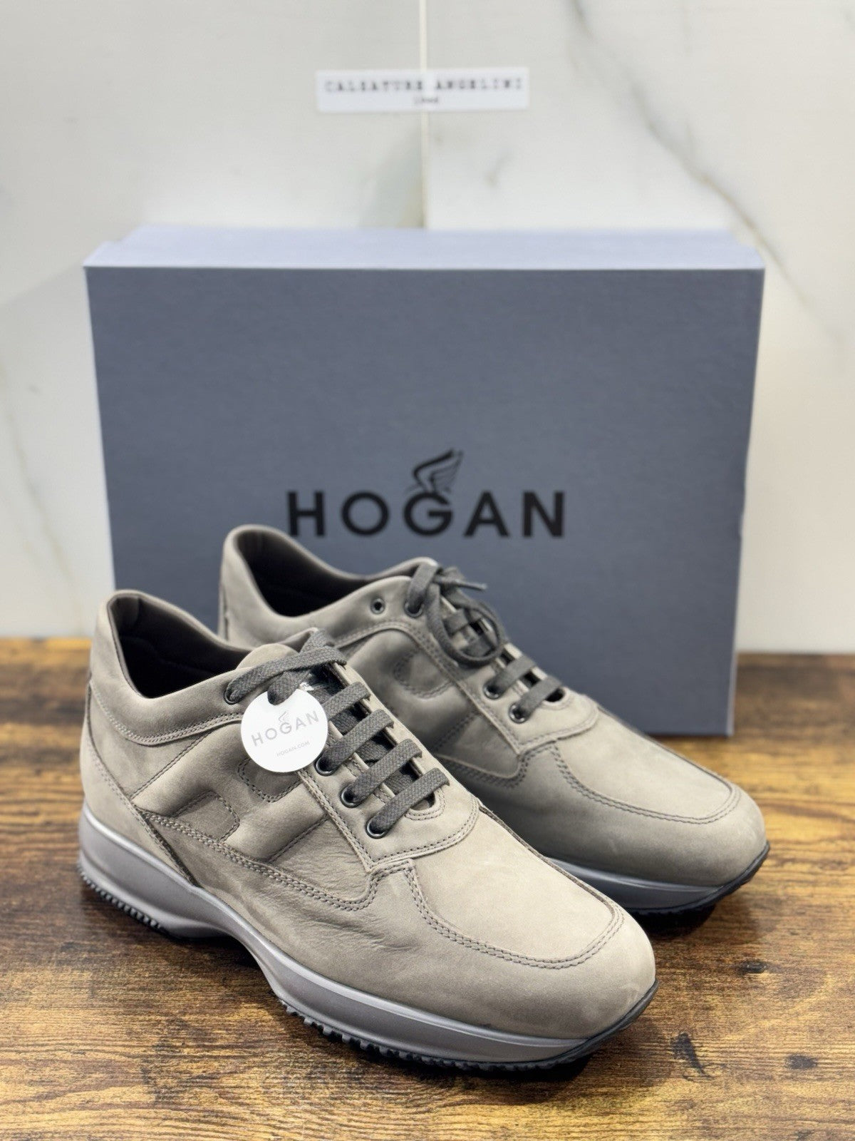 hogan interactive Sneaker Pelle Nabuk Carbone Uomo 41.5